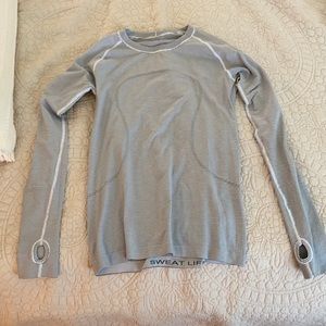 Lululemon Striped Swiftly Tech Long Sleeve Shirt